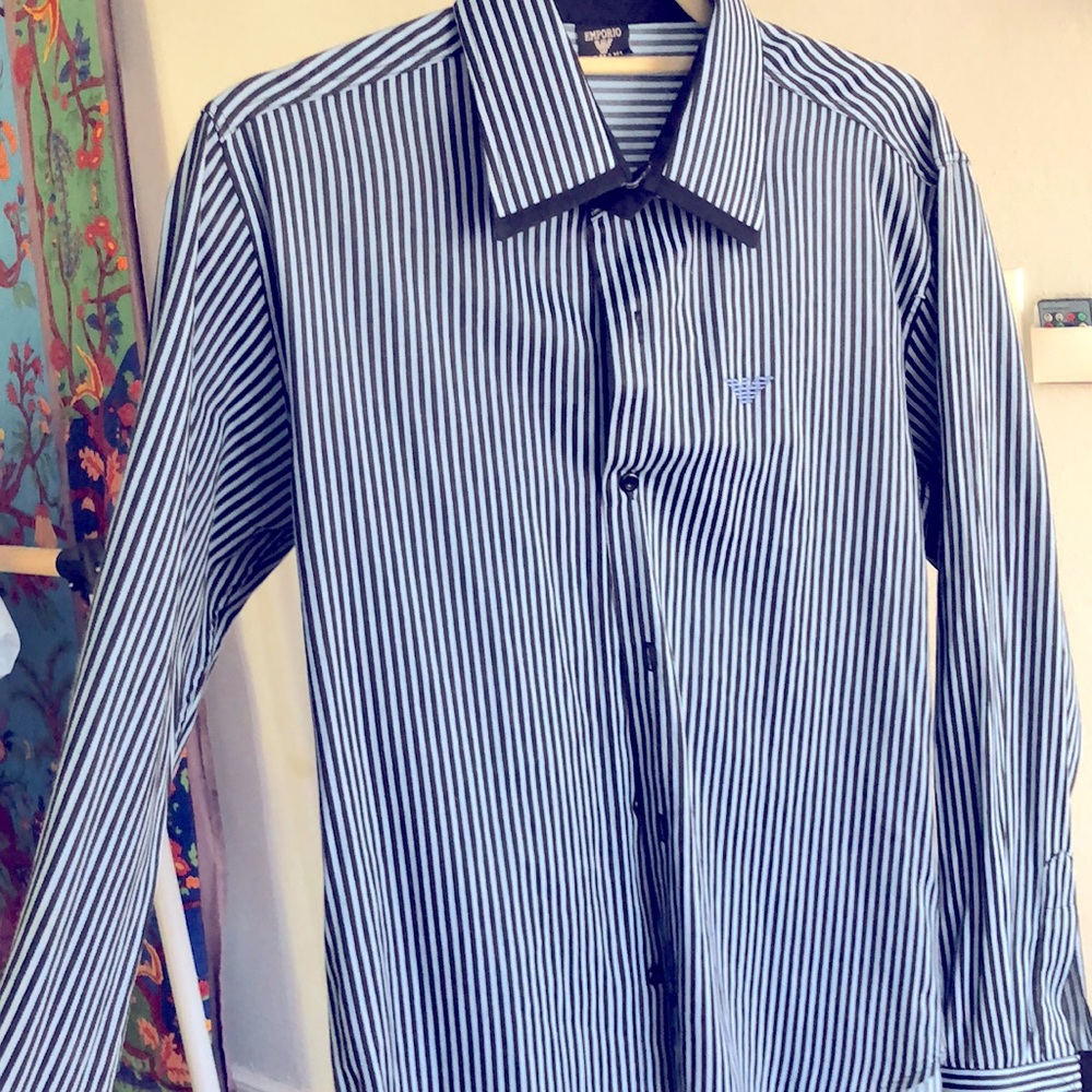 Armani blue shirt
